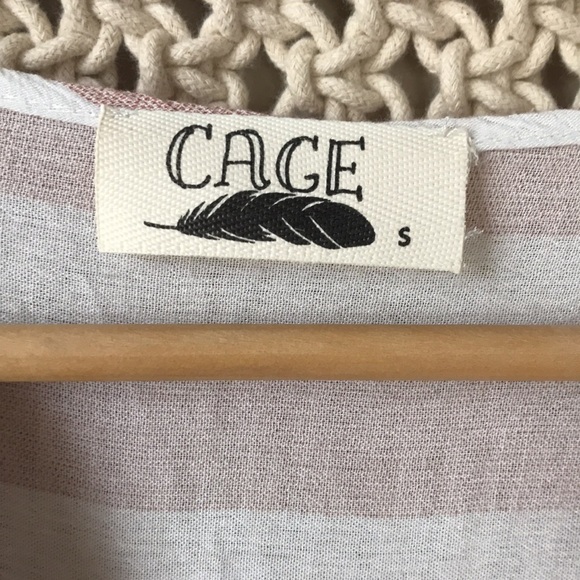 Cage stripped top sz S - Picture 2 of 4